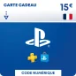 PSN 15 EUR Playstation Store PS5/PS4/PS3/PS Vita Compte français en Tunisie