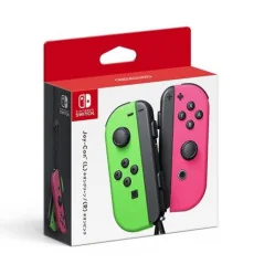 Paire de manettes Joy-Con Nintendo Switch Vert Néon et Rose Néon en Tunisie