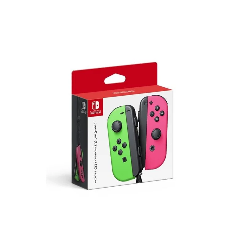 Paire de manettes Joy-Con Nintendo Switch Vert Néon et Rose Néon en Tunisie
