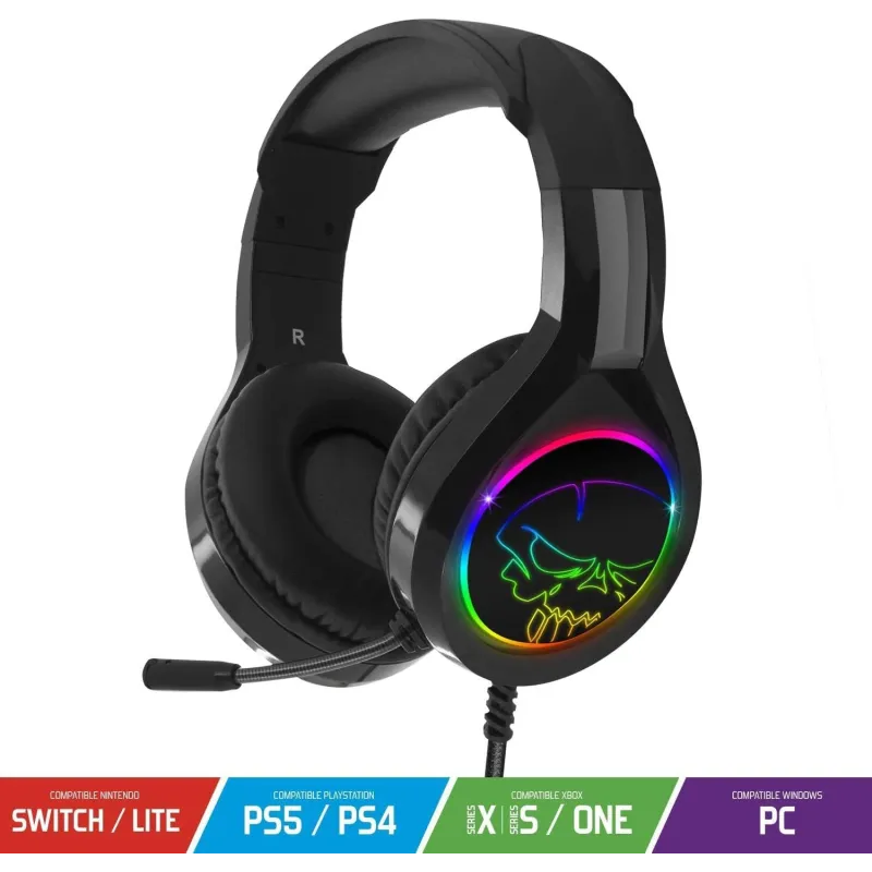 Casque Gaming Spirit of Gamer PRO-H8 RGB – PS4 / PS5 / PC – Noir Casque Gaming Spirit of Gamer PRO-H8 RGB – PS4 / PS5 / PC – Noir