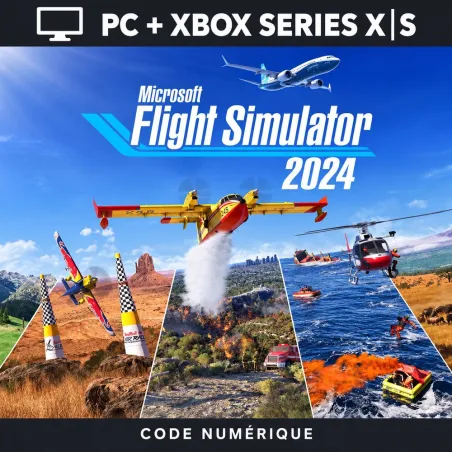 Microsoft Flight Simulator 2024 - PC & Xbox Series X|S (Microsoft Store) Code jeu à télécharger
