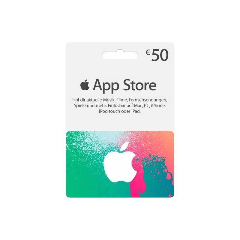 Carte App Store & iTunes de 50€ FR - Gift Cards - gamezone