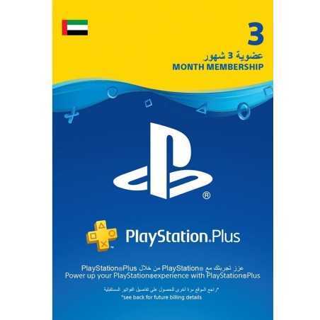 PLAYSTATION PLUS: ABONNEMENT DE 3 MOIS Compte UAE