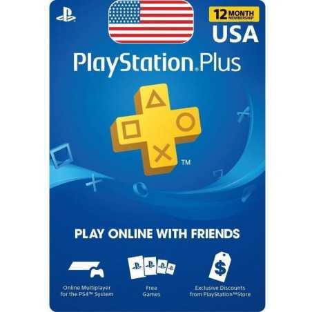 PlayStation Plus: abonnement de 12 mois Compte US en Tunisie