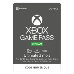 Abonnement Xbox Game Pass Ultimate 3 Mois en Tunisie