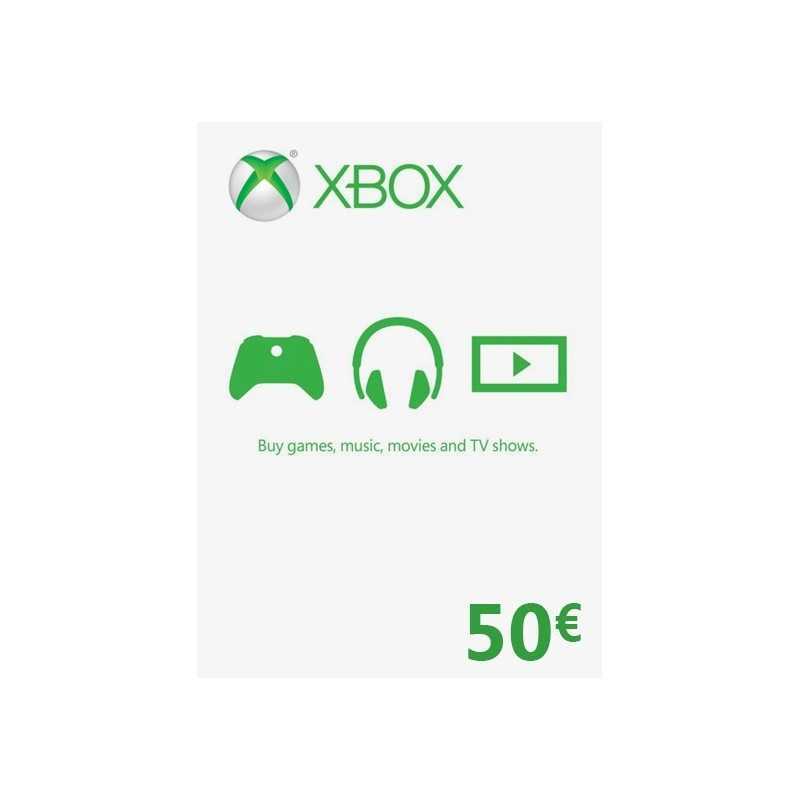 Carte Xbox 50€ (zone Euro) Gift Card - Xbox Live - gamezone