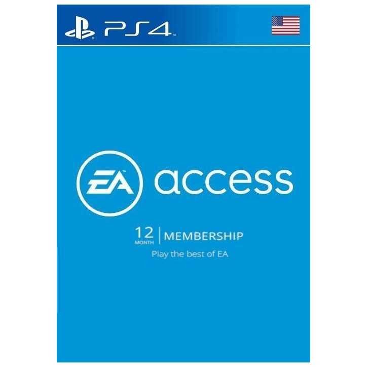 EA Access Pass 12 Mois PS4 (US) - Accueil - gamezone