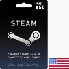 STEAM USA USD 50 Steam Key en Tunisie