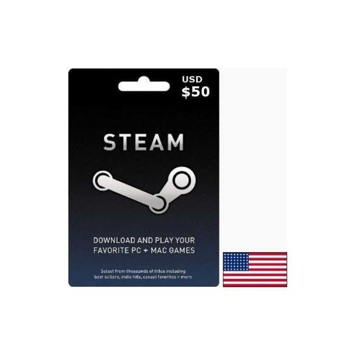 STEAM USA USD 50 Steam Key - CARTE STEAM - gamezone