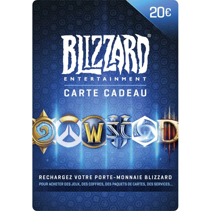 Carte Blizzard 20€ Carte Blizzard 20€ - CARTE Blizzard - gamezone