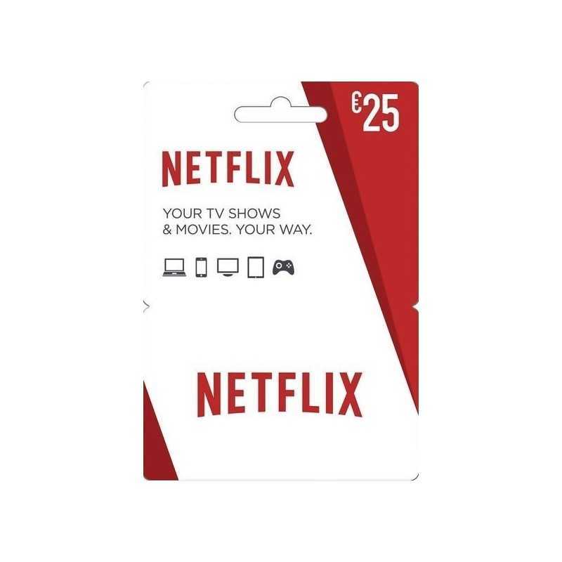 Carte Netflix 25€ en Tunisie