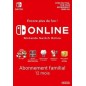 Nintendo Switch Online 12 mois Abonnement familial