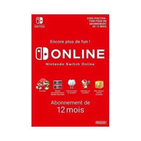 Nintendo Switch Online 12 mois en Tunisie
