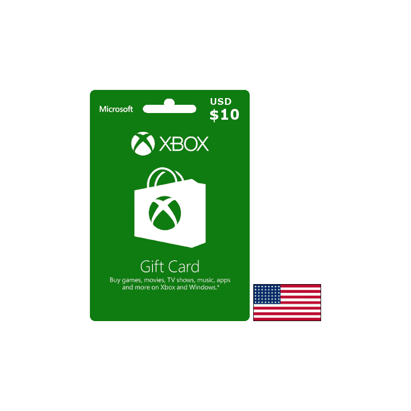 Carte Xbox USA USD 10 dollars