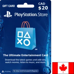 Carte PSN PlayStation Canada 20$ en Tunisie