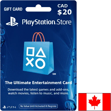 Carte PSN PlayStation Canada 20$ en Tunisie