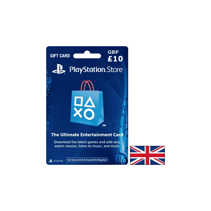 Carte PSN PlayStation United Kingdom £10 Pound en Tunisie