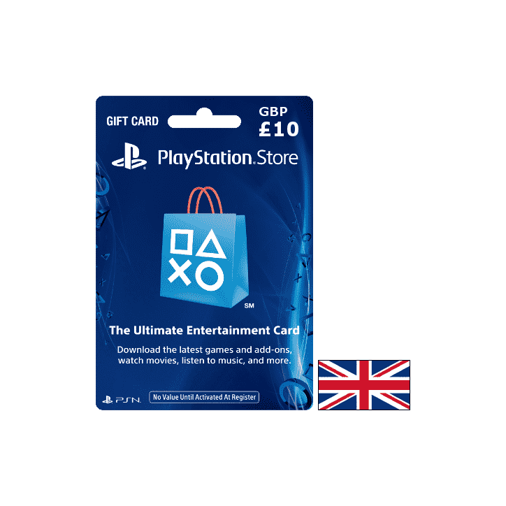 Carte PSN PlayStation United Kingdom £10 Pound - Carte PSN PlayStation Store - gamezone