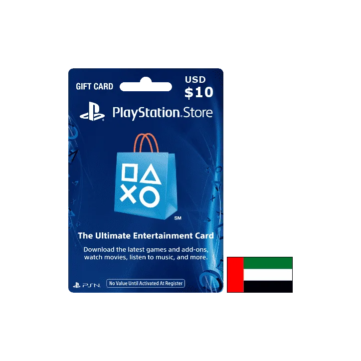 Carte Playstation Network $10 UAE الإمارات العربية المتحدة - Carte PSN PlayStation Store - gamezone