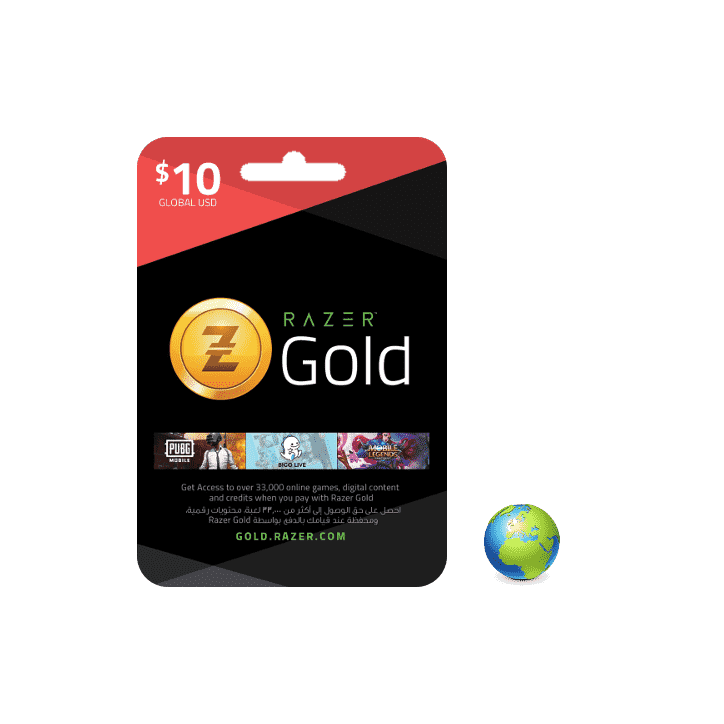 Razer Gold USD 10$ - CARTE RASER GOLD - gamezone