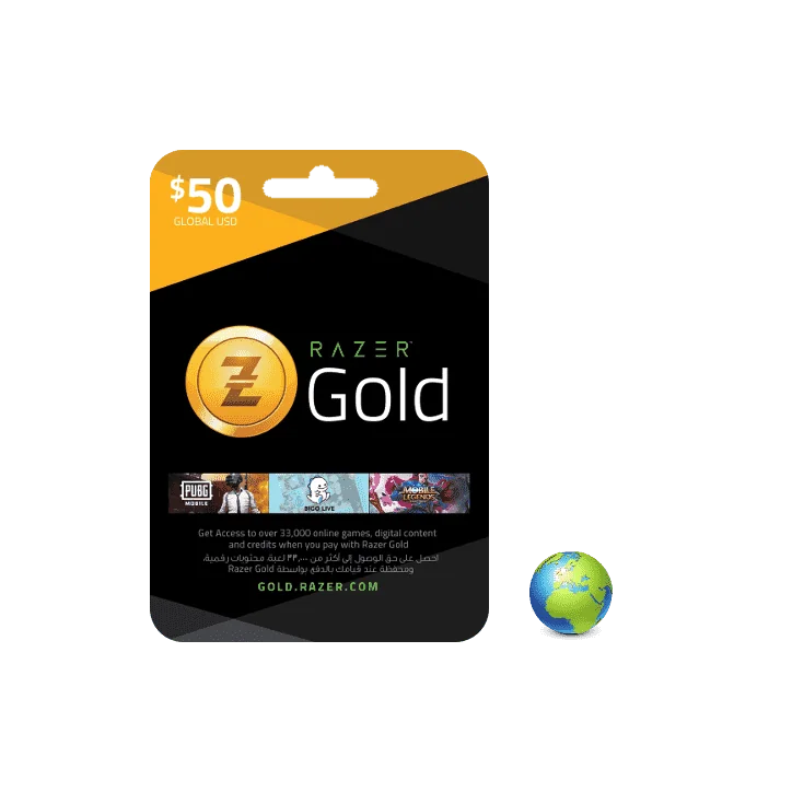 Razer Gold USD 50$ Razer Gold USD 50$ - CARTE RASER GOLD - gamezone