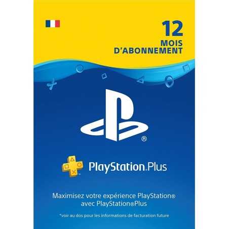 Abonnement PlayStation Plus 12 mois Compte français