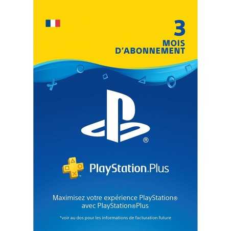 PlayStation Plus: abonnement de 03 mois Compte français