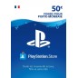 Carte PSN 50 EURO Playstation Store PS5/PS4/PS3/PS Vita Compte français