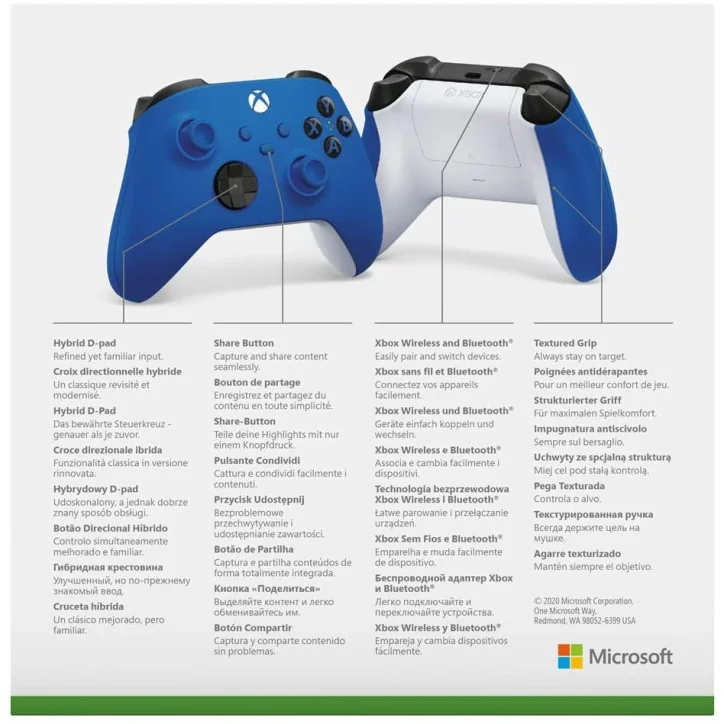Nouvelle Manette Xbox Sans fil - Shock Blue - MANETTES - gamezone